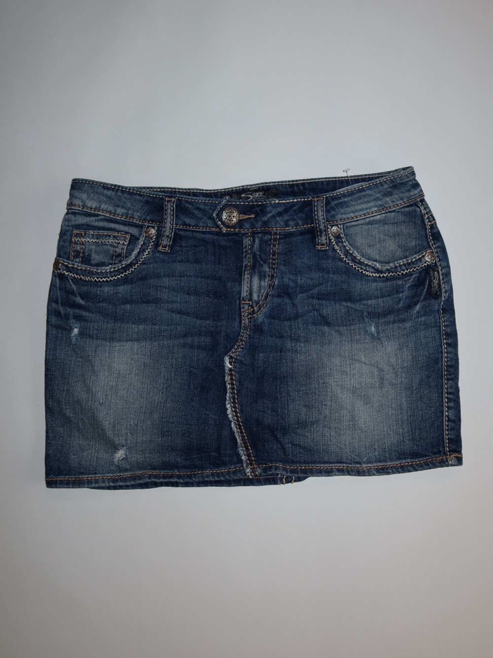 Silver Jeans Co. Suki Y2K Denim Mini Skirt – W27
